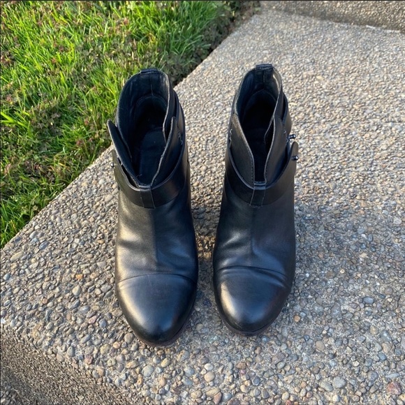 Rag & Bone Harrow Booties Leather Ankle Strap - Picture 7 of 11